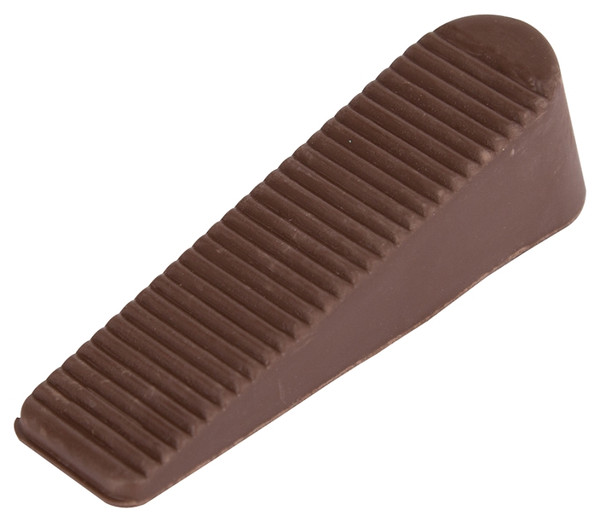 Prosource FE-50924-PS Door Stop, 1 in W x 4 in L x-1/4 in H Projection, Rubber, Brown [SKU: ORG4678769]