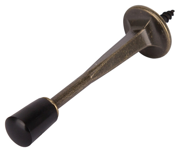 Prosource H20-Z021-PS Heavy-Duty Rigid Door Stop, 3-1/8 in Dia Base, 3-1/8 in Projection, Die-Cast Zinc & Plastic [SKU: ORG4208336]