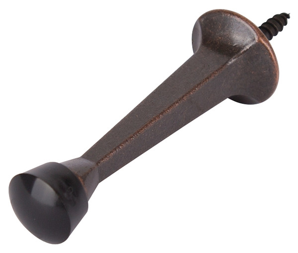 Prosource CL-208P-VB-PS Heavy-Duty Rigid Door Stop, 1 in Dia Base, 3 in Projection, Die-Cast Zinc & Plastic [SKU: ORG4310868]