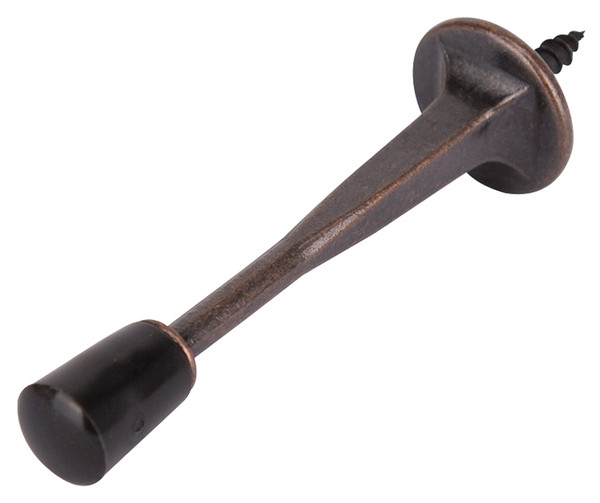 Prosource H20-Z029C-VB-PS Heavy-Duty Rigid Door Stop, 15/16 in Dia Base, 3-1/8 in Projection, Die-Cast Zinc & Plastic [SKU: ORG4519518]