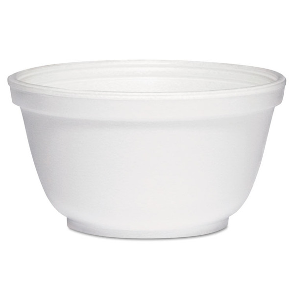 Foam Bowls, 10 oz, White, 50/Pack, 20 Packs/Carton [SKU: DCC10B20]