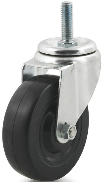 DH CASTERS C-LM3T3RS Swivel Caster, 3 in Dia Wheel, 1-1/4 in W Wheel, Rubber Wheel, 220 lb [SKU: ORG5147111]