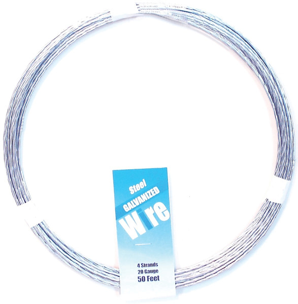 MIDWEST FASTENER 11270 Stranded Guy Clothesline, 50 ft L, Steel [SKU: ORG8281800]