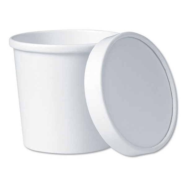 Flexstyle Food Lid Container, 12.1 oz, 3.6" Diameter, White, Plastic, 250/Carton [SKU: SCCKHSB12AWH]