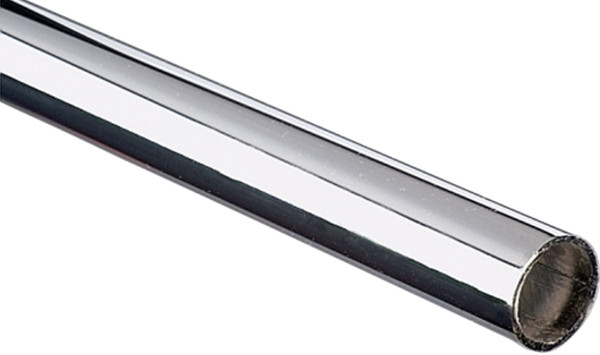 Knape & Vogt KV 750 750 5 96 Round Closet Rod, 1-5/32 in ID x 1-5/16 in OD Dia, 96 in L, Steel, Chrome [SKU: ORG4802740]