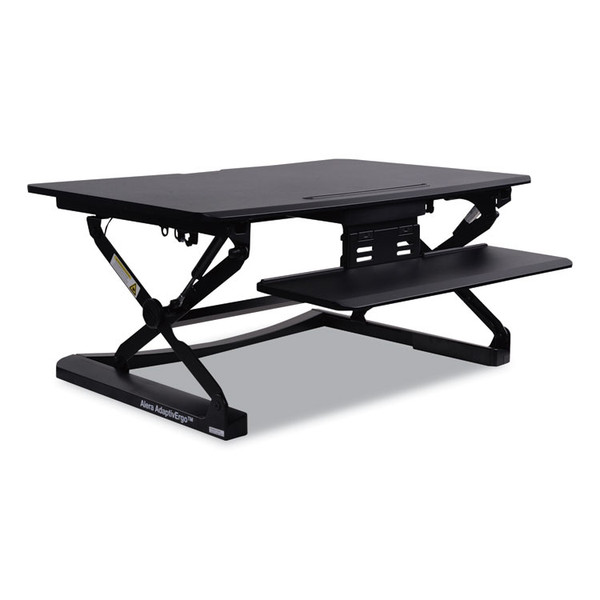 AdaptivErgo Two-Tier Sit-Stand Lifting Workstation, 35.12" x 31.1" x 5.91" to 19.69", Black [SKU: ALEAEWR2B]