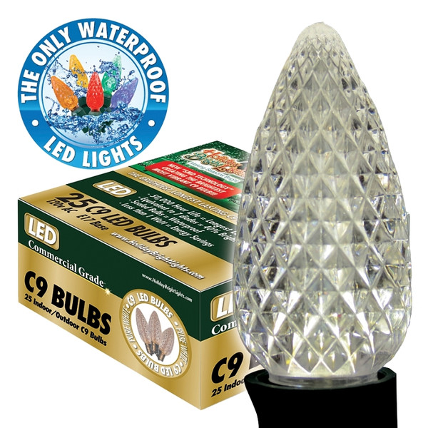 Holiday Bright Lights BU25-LEDFC9-TPW Light Bulb, 5 W, Intermediate (E17) Lamp Base, LED Lamp, Pure White Light [SKU: ORG7209588]