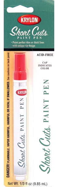 Krylon Short Cuts KSCP912 Paint Pen, Chisel Tip, Glow Orange [SKU: ORG3584604]