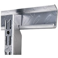 Knape & Vogt HEAVYWEIGHT 0221-40PM Hang Track, 400 lb, 2 in W, 40 in H, Steel, Platinum [SKU: ORG6210009]