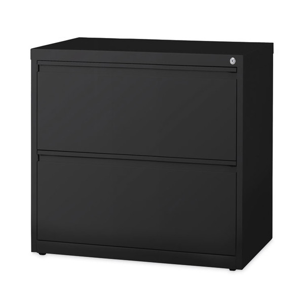 Lateral File Cabinet, 2 Letter/Legal/A4-Size File Drawers, Black, 30 x 18.62 x 28 [SKU: HID14971]