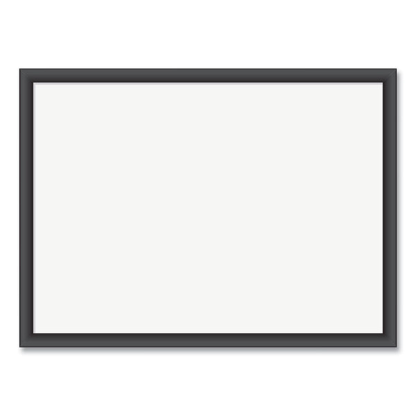 Magnetic Dry Erase Board with MDF Frame, 24 x 18, White Surface, Black Frame [SKU: UBR307U0001]