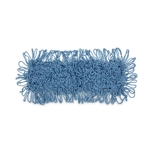 Mop Head, Dust, Looped-End, Cotton/Synthetic Fibers, 18 x 5, Blue [SKU: BWK1118]