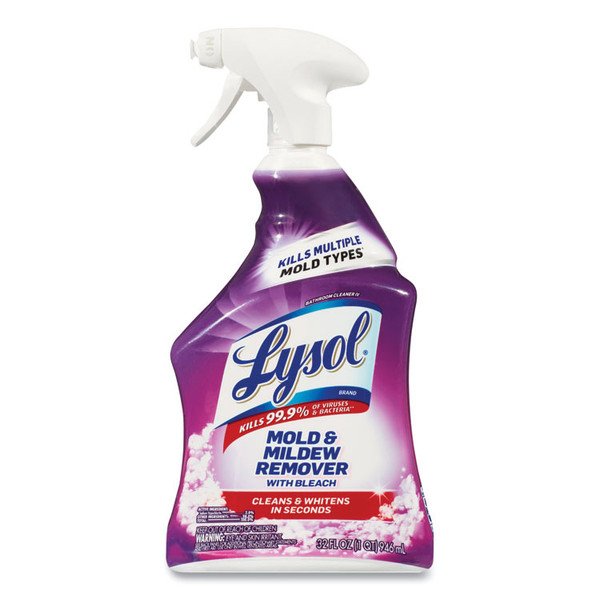 Mold and Mildew Remover with Bleach, 32 oz Spray Bottle, 12/Carton [SKU: RAC78915]