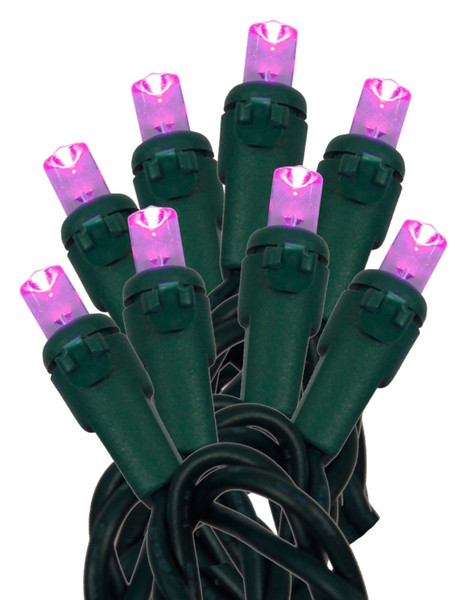 Hometown Holidays U15E302H Light Set, Christmas, 120 V, 4.8 W, 70-Lamp, LED Lamp, Purple Lamp, 18.58 ft L [SKU: ORG1482686]