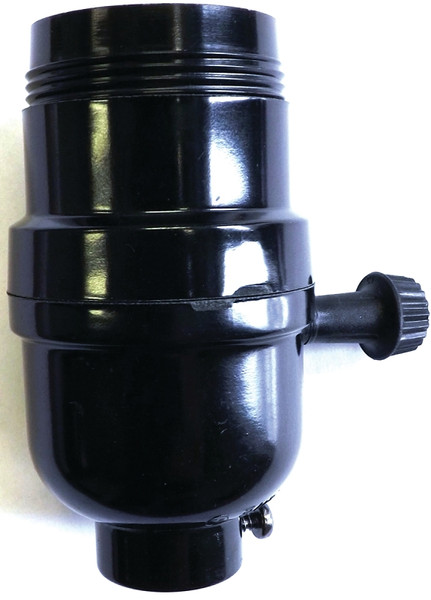 Jandorf 60545 On/Off Turn Knob Lamp Socket, 250 V, 250 W, Phenolic Housing Material, Black [SKU: ORG3397379]