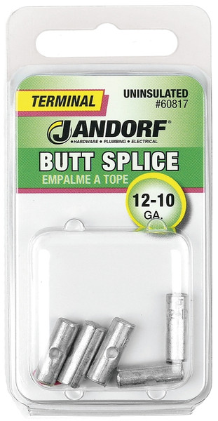 Jandorf 60817 Butt Splice Connector, 12 to 10 AWG Wire, Copper Contact [SKU: ORG3399987]