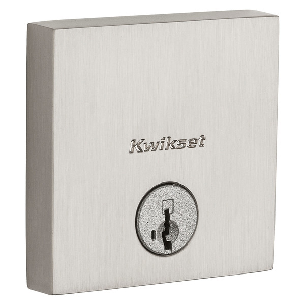 Kwikset Signature Series 258 SQT 15 SMT CP K4 V1 Deadbolt, Grade 1 Grade, K4 Key, Zinc, Satin Nickel, KW1 Keyway [SKU: ORG8381501]