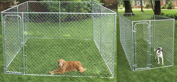 Stephens Pipe & Steel RSHBK11-10977 Dog Kennel Box, 10 ft OAL, 15 ft OAW, 6 ft OAH, Steel, Galvanized [SKU: ORG7059850]