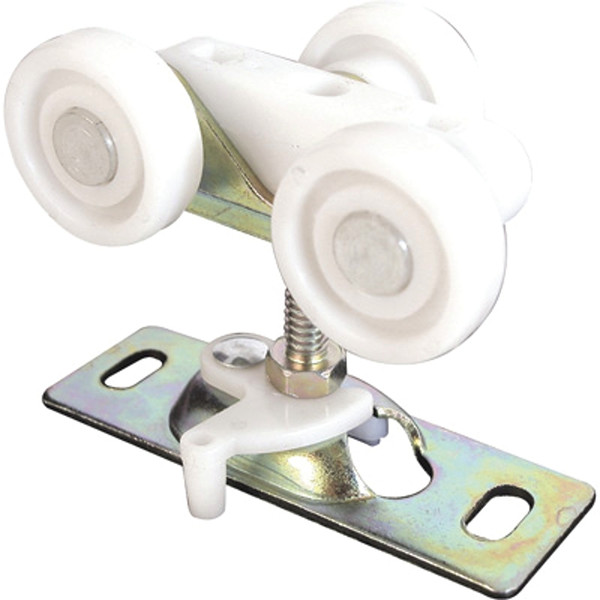 Prime-Line N 6848 Door Roller, 1 in Dia Roller, 1-1/4 in W Roller, Steel, 3-Roller, Top Center Mounting [SKU: ORG3423225]