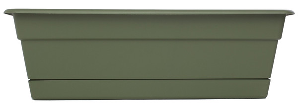 Bloem Dura Cotta DCBT18-42 Window Box Planter, 18 in W, Rectangular, Plastic, Living Green [SKU: ORG4693131]