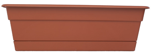 Bloem Dura Cotta DCBT18-46 Window Box Planter, 18 in W, Rectangular, Plastic, Terra Cotta [SKU: ORG4693149]