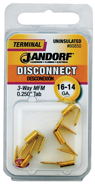 Jandorf 60850 Disconnect Adapter, 16 to 14 AWG Wire, Copper Contact [SKU: ORG3400462]