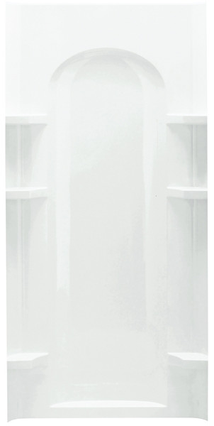 Sterling Ensemble 72202100-0 Shower Back Wall, 72-1/2 in L, 36 in W, Vikrell, High-Gloss, Alcove Installation, White [SKU: ORG6339519]
