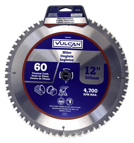 Vulcan 391281OR Circular Saw Blade, 12 in Dia, 1 in Arbor [SKU: ORG5664438]
