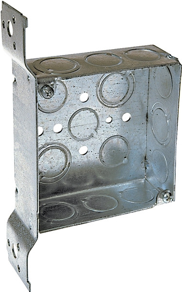 RACO 8196 Electrical Box, 2 -Gang, 14 -Knockout, Steel, Gray, Galvanized, FM Bracket Mounting [SKU: ORG6036768]