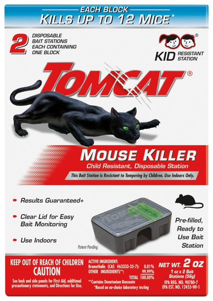 Tomcat 0371510 Disposable Mouse Bait Station, Emerald Green [SKU: ORG1170224]