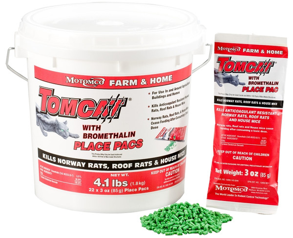 Tomcat BL22022 Rat and Mouse Poison, Granular, 3 oz Pail [SKU: ORG8105314]