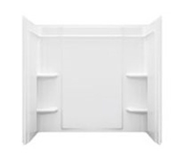 Sterling Ensemble Medley 71374100-0 Shower Wall Set, 60 in L, 30 in W, Vikrell, High-Gloss, White [SKU: ORG8589970]