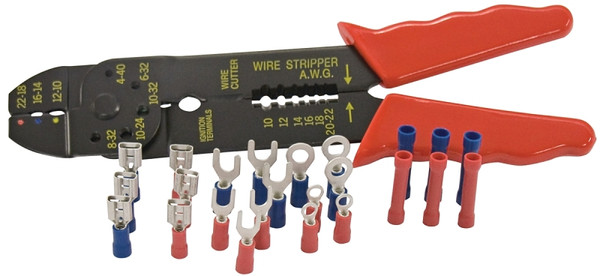 GB GS-67K Stripper and Crimper Tool Kit, 22 to 14 AWG Wire [SKU: ORG6530810]