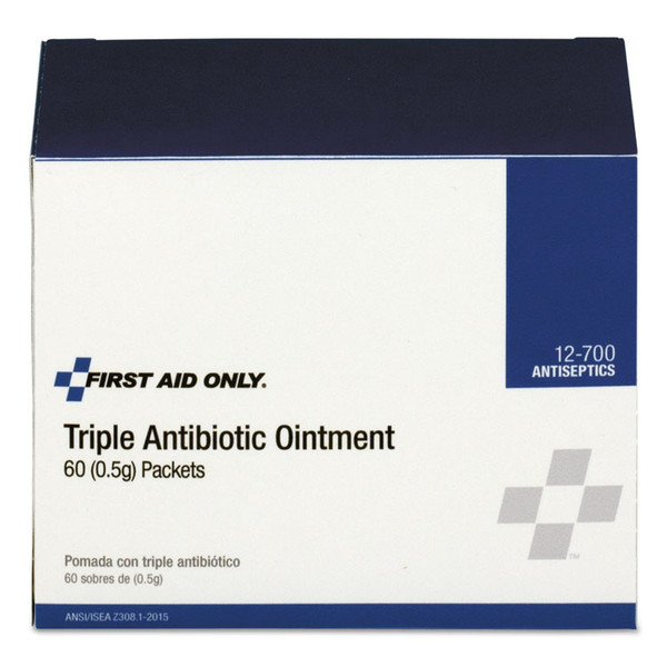 Triple Antibiotic Ointment, 0.5 g Packet, 60/Box [SKU: FAO12700]
