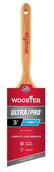 WOOSTER 4174-3 Paint Brush, 3 in W, 3-3/16 in L Bristle, Nylon/Polyester Bristle, Sash Handle [SKU: ORG6767297]
