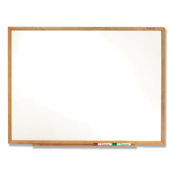 Classic Series Total Erase Dry Erase Board, 96 x 48, Oak Finish Frame [SKU: QRTS578]