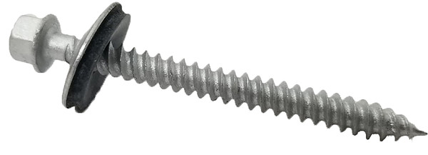 TUFTEX 849 Screw, #10 Thread, 2 in L, Coarse Thread, Hex Drive, Self-Drilling Point, Steel, Galvanized [SKU: ORG7425861]