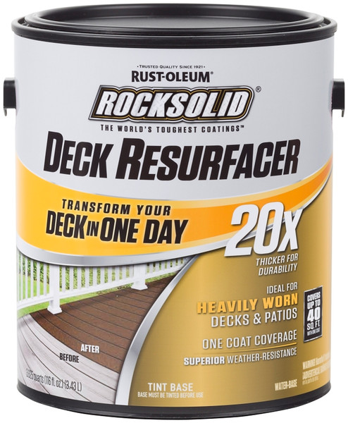 RUST-OLEUM 300081 Deck Resurfacer, Liquid, 1 gal [SKU: ORG5451778]