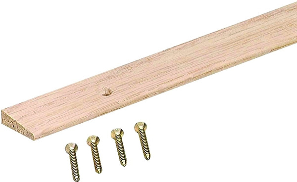 M-D 85472 Floor Edge Reducer, 36 in L, 1 in W, Hardwood, Unfinished [SKU: ORG9024936]