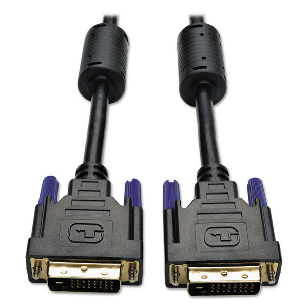 DVI Dual Link Cable, Digital TMDS Monitor Cable, 6 ft, Black [SKU: TRPP560006]