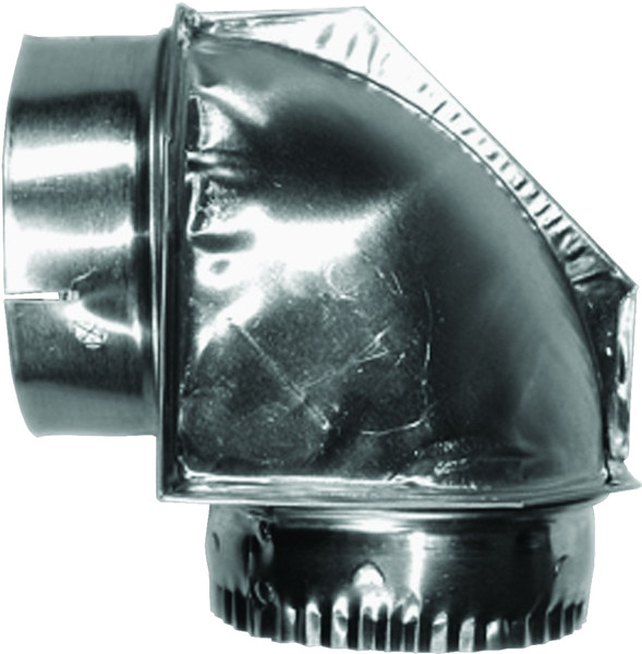 BUILDER'S BEST SAF-T-DUCT 010151 Close Elbow, 4.2 in Connection, Male x Female Thread, Aluminum [SKU: ORG6739130]