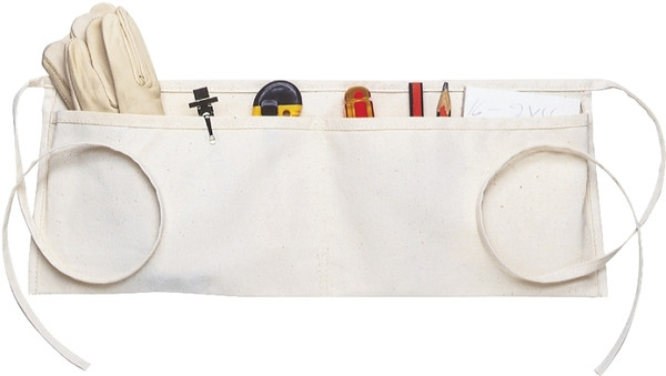CLC Tool Works Series C6 Work Apron, 29 to 50 in Waist, Cotton, White, 2-Pocket [SKU: ORG8126773]