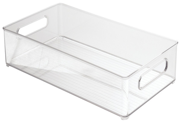 iDESIGN 70530 Storage Bin, 14-1/2 in L, 8 in W, 4 in H, Plastic, Clear [SKU: ORG4084232]