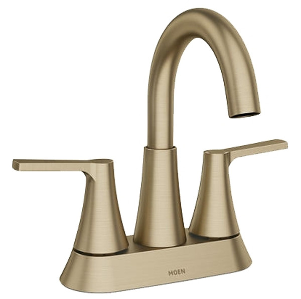 Moen Mikah 84311 Series 84311BZG Bathroom Faucet, 1.2 gpm, 2-Faucet Handle, 3-Faucet Hole, Metal, Bronzed Gold [SKU: ORG4782371]
