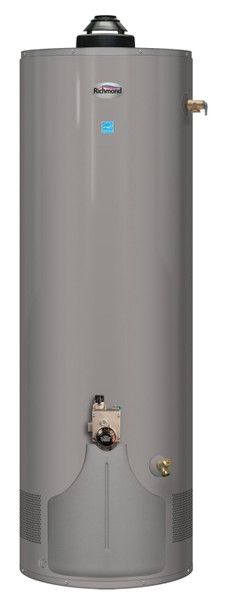 Richmond 12G50-38E2FN5 Gas Water Heater, Natural Gas, 50 gal Tank, 1.5 gpm, 38000 Btu/hr BTU, 0.68 Energy Efficiency [SKU: ORG2007557]