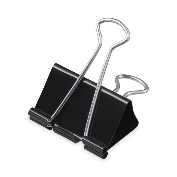 Binder Clip Zip-Seal Bag Value Pack, Mini, Black/Silver, 144/Pack [SKU: UNV10199VP]