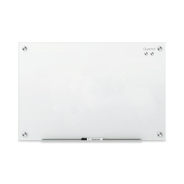 Infinity Magnetic Glass Marker Board, 24 x18, White [SKU: QRTG2418W]