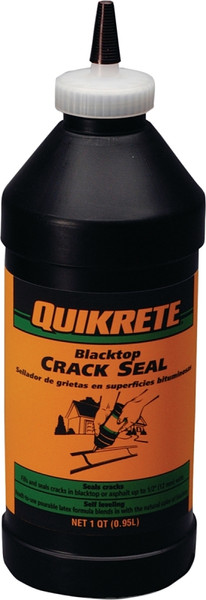 Quikrete 864005 Self-Leveling Crack Seal, Liquid, Black, Slight, 1 qt Bottle [SKU: ORG6913370]