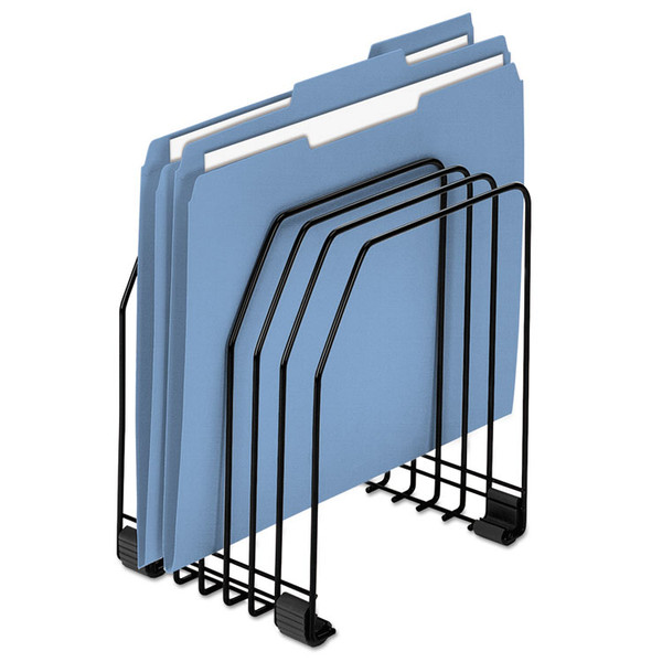Wire Organizer, 7 Sections, Letter to Legal Size Files, 7.38" x 5.88" x 8.25", Black [SKU: FEL68112]