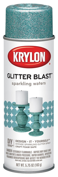 Krylon Glitter Blast K03810A00 Spray Paint, Glitter, 5.75 oz, Aerosol Can [SKU: ORG1648336]